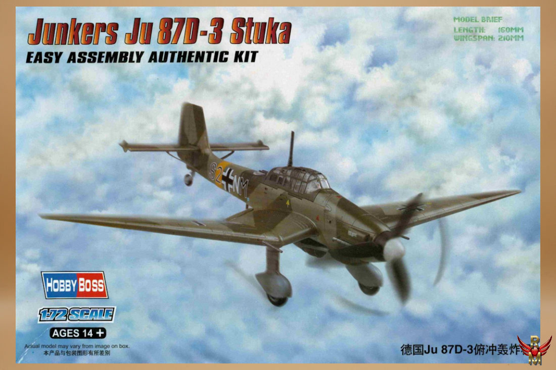 HobbyBoss 1/72 Junkers Ju 87D-3 Stuka