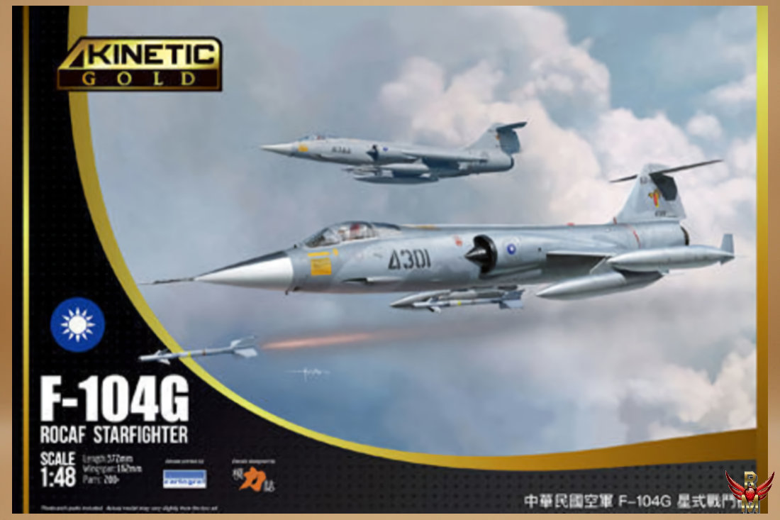 Kinetic 1/48 F-104G ROCAF Starfighter GOLD