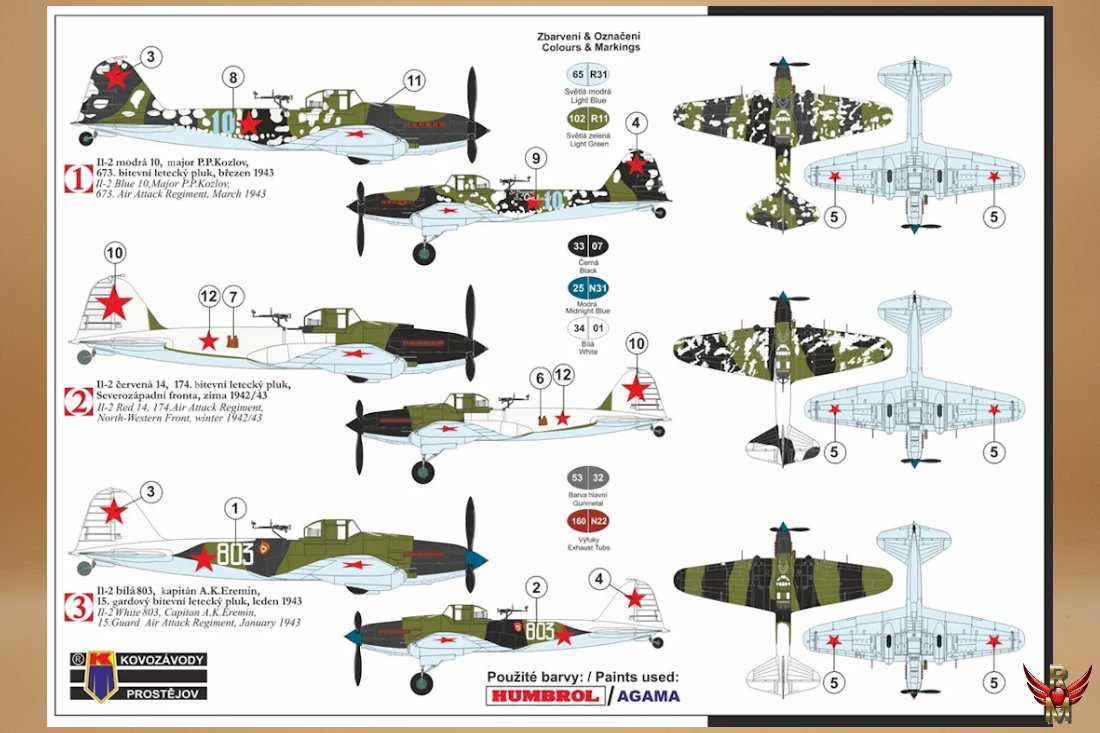 Kovozávody Prostějov 1/72 Ilyushin IL-2 Sturmovik Interim Gunners Station