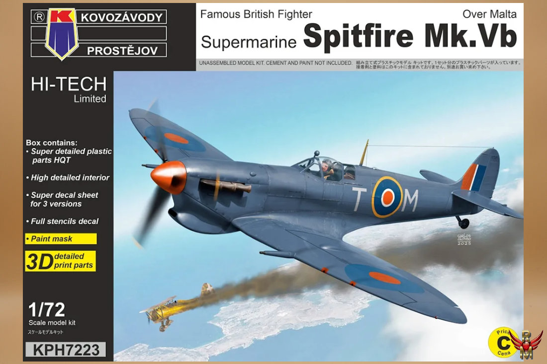 Kovozávody Prostějov 1/72 Supermarine Spitfire Mk Vb Over Malta