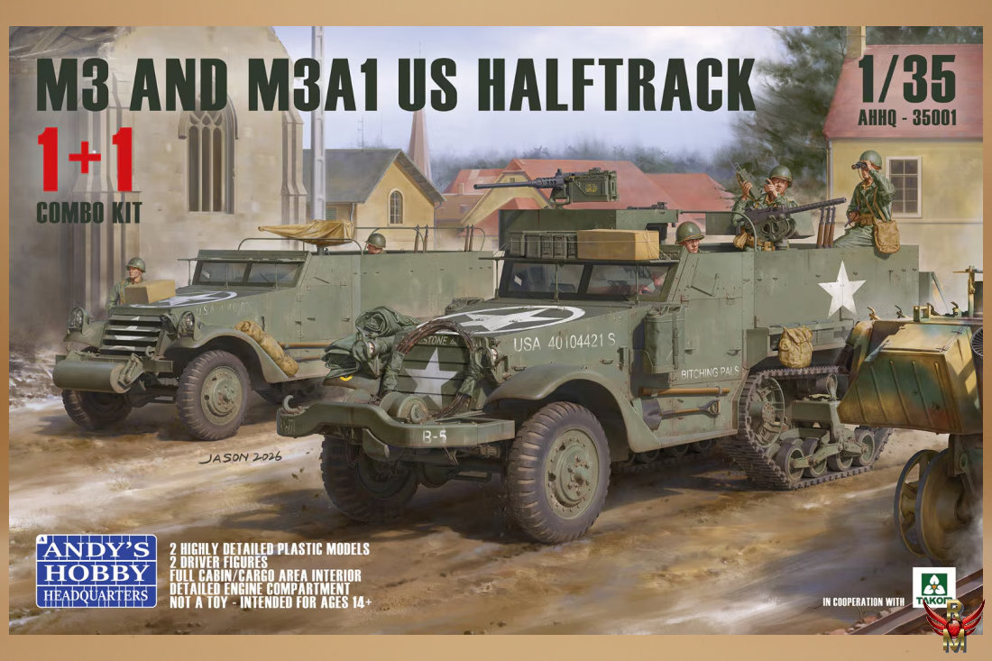 Andy’s Hobby Headquarters 1/35 M3 and M3A1 US Halftrack