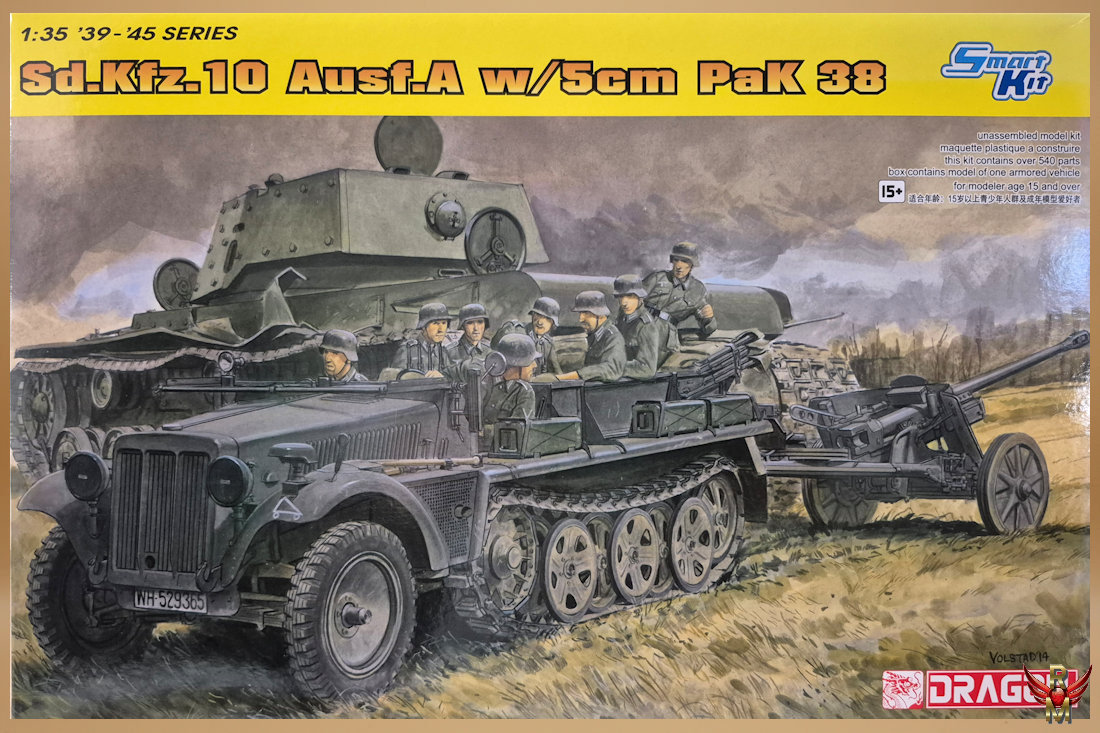 Dragon 1/35 Sd Kfz 10 Ausf A with 5cm PaK 38