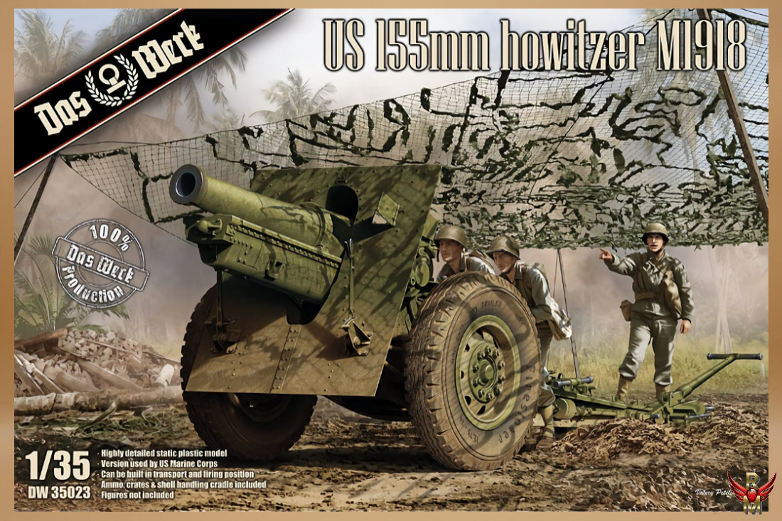 Das Werk 1/35 US 155mm howitzer M1918