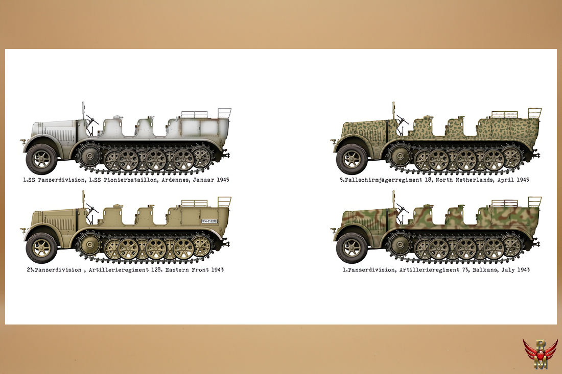 Das Werk 1/35 Mtl Zgkrwg 8t Sd Kfz 7 with Crew