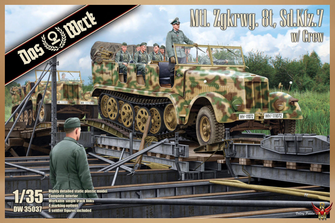 Das Werk 1/35 Mtl Zgkrwg 8t Sd Kfz 7 with Crew