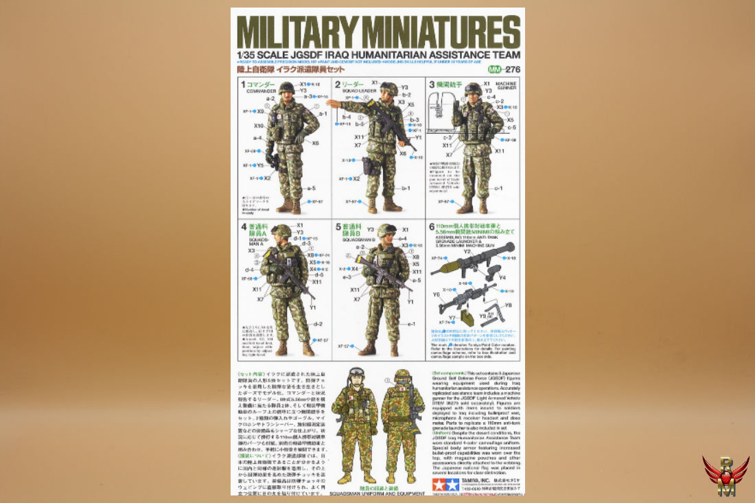 Tamiya 1/35 Iraq humanitarian assistance team