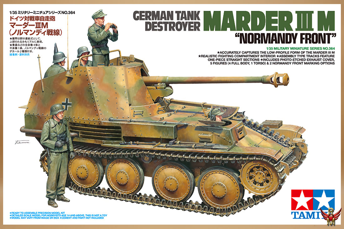 Tamiya 1/35 German Tank Destroyer Marder III M Normandy Front