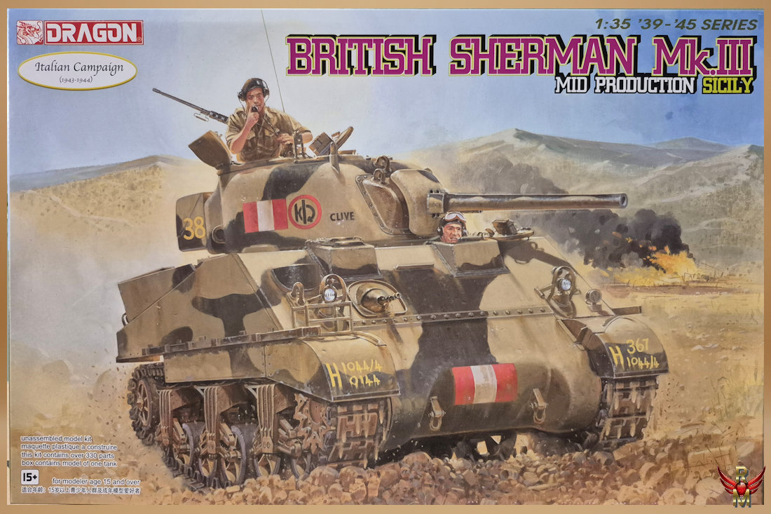 Dragon 1/35 British Sherman Mk III Mid Production Sicily