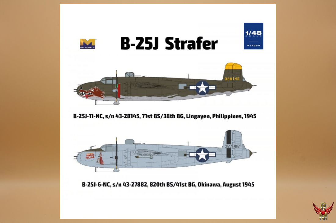 HK Models 1/48 B-25J Mitchell Strafer