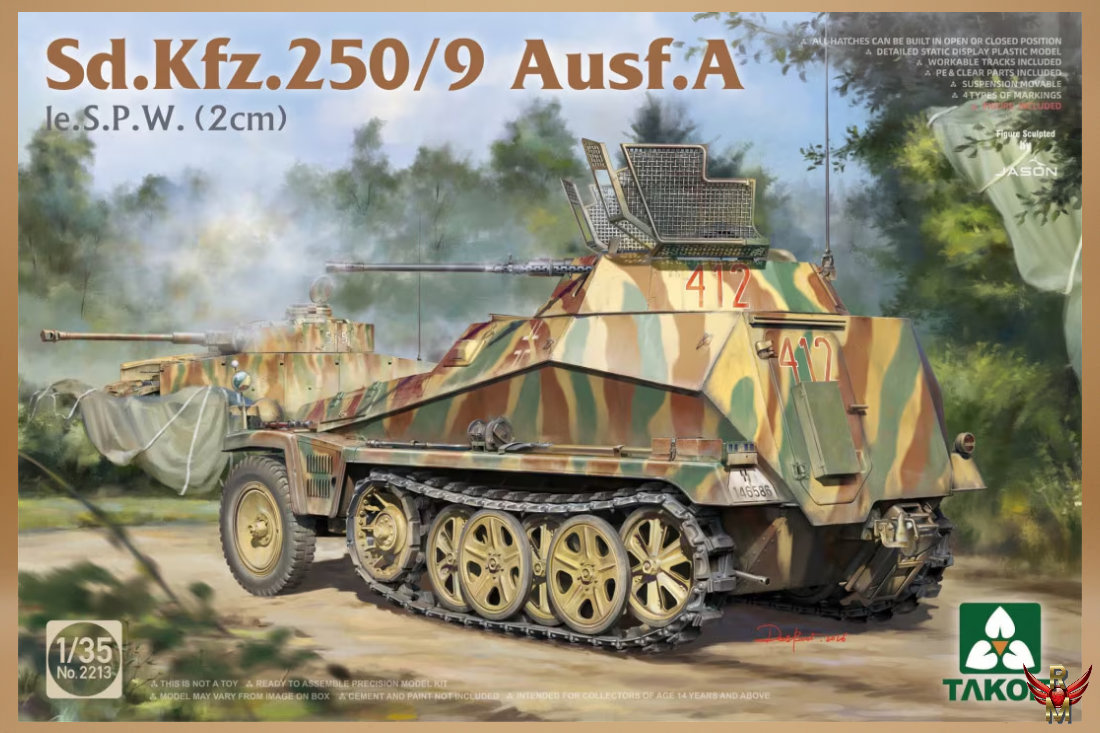 Takom 1/35 Sd Kfz 250/9 Ausf A le SPW (2 cm)