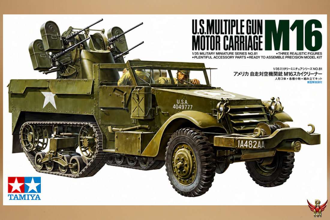 Tamiya 1/35 US Multiple Gun Motor Carriage M16