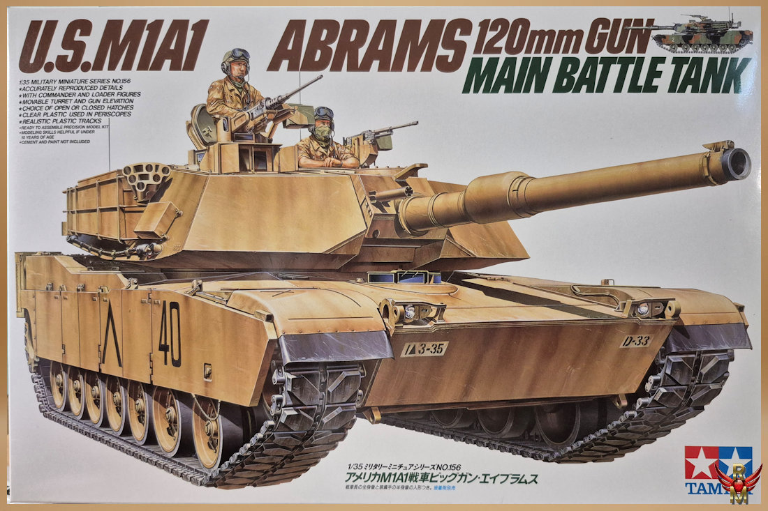 Tamiya 1/35 US M1A1 Abrams 120mm Gun Main Battle Tank