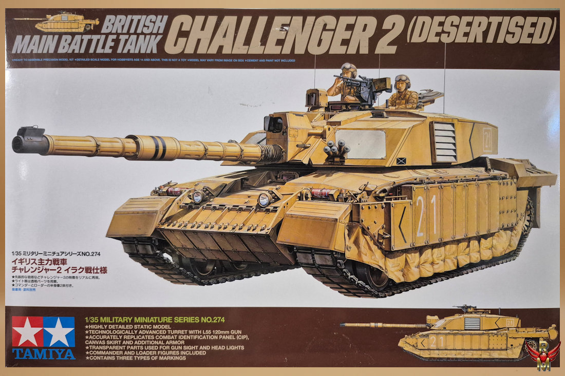 Tamiya 1/35 British Main Battle Tank Challenger 2 Desertised