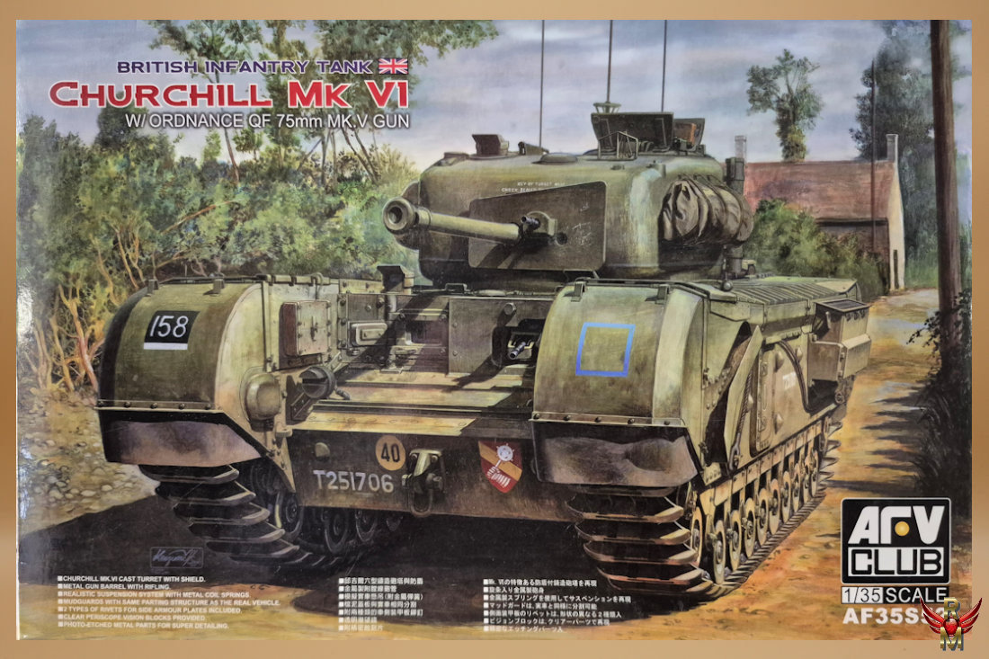 AFV Club 1/35 British Infantry Tank Churchill Mk VI with ordnance QF 75mm Mk V Gun