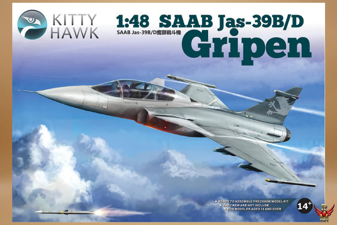 Kitty Hawk 1/48 Saab Jas-39B/D Gripen