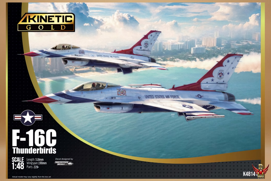 Kinetic 1/48 F-16C Thunderbirds GOLD