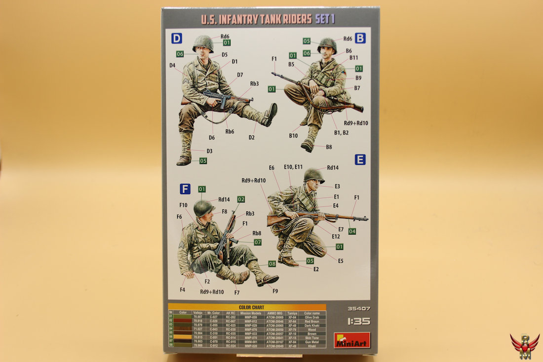 MiniArt 1/35 US Infantry Tank Riders Set-1