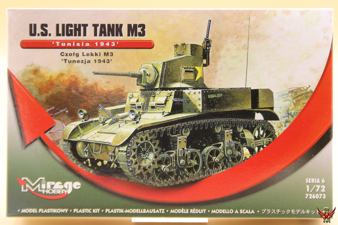 Mirage Hobby 1/72 US M-3 light tank Tunisia 1943