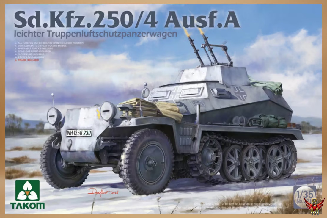 Takom 1/35 Sd Kfz 250/4 Ausf A leichter Truppenluftschutzpanzerwagen