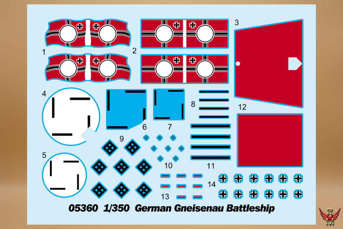 Trumpeter 1/350 German Gneisenau Battleship